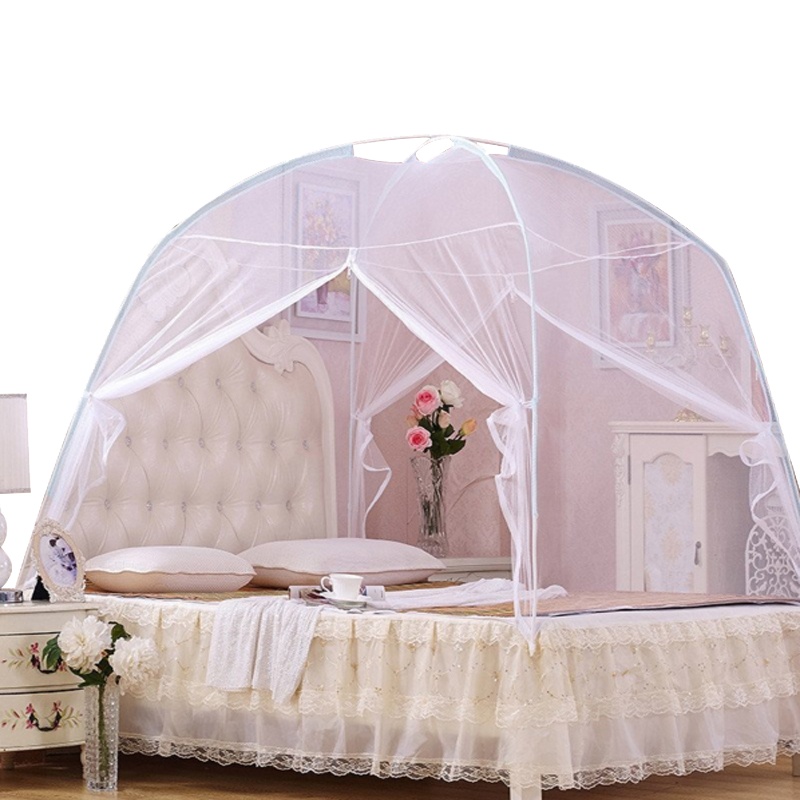 吉祥三宝(Geely Sanbo)家纺 蒙古包拉链圆顶蚊帐 加密防蚊