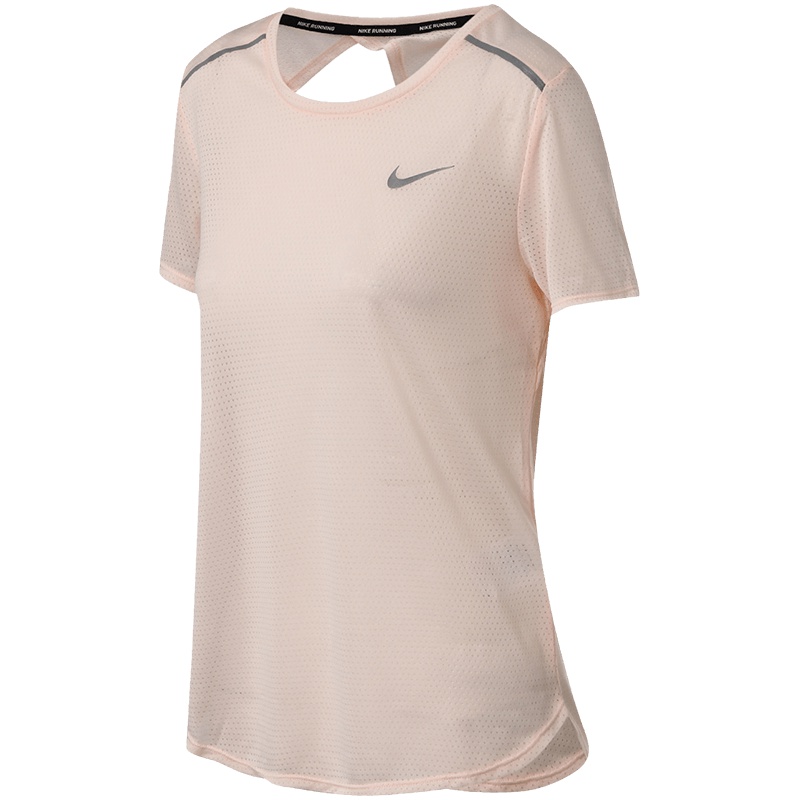【自营】NIKE耐克女装跑步短袖T恤运动服885242-65842917 L 885242-658夕阳红+反射银