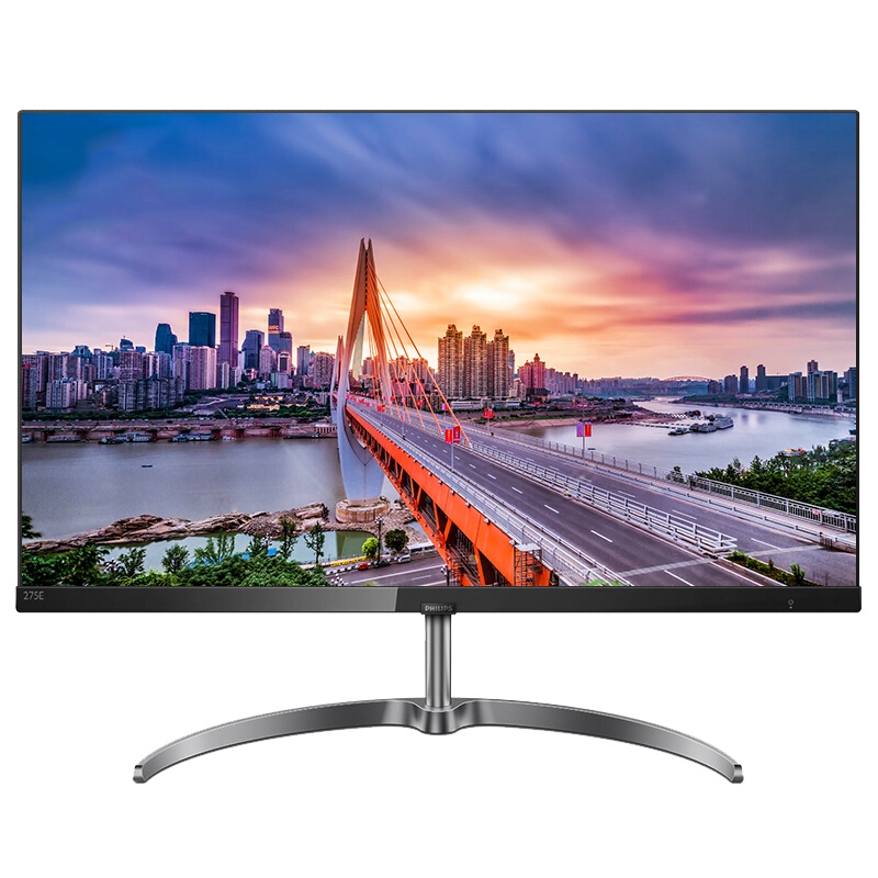 飞利浦(Philips) 275E9 27英寸 LGD-IPS屏、2K全面屏 3.5mm超薄屏 HDMI DP接口