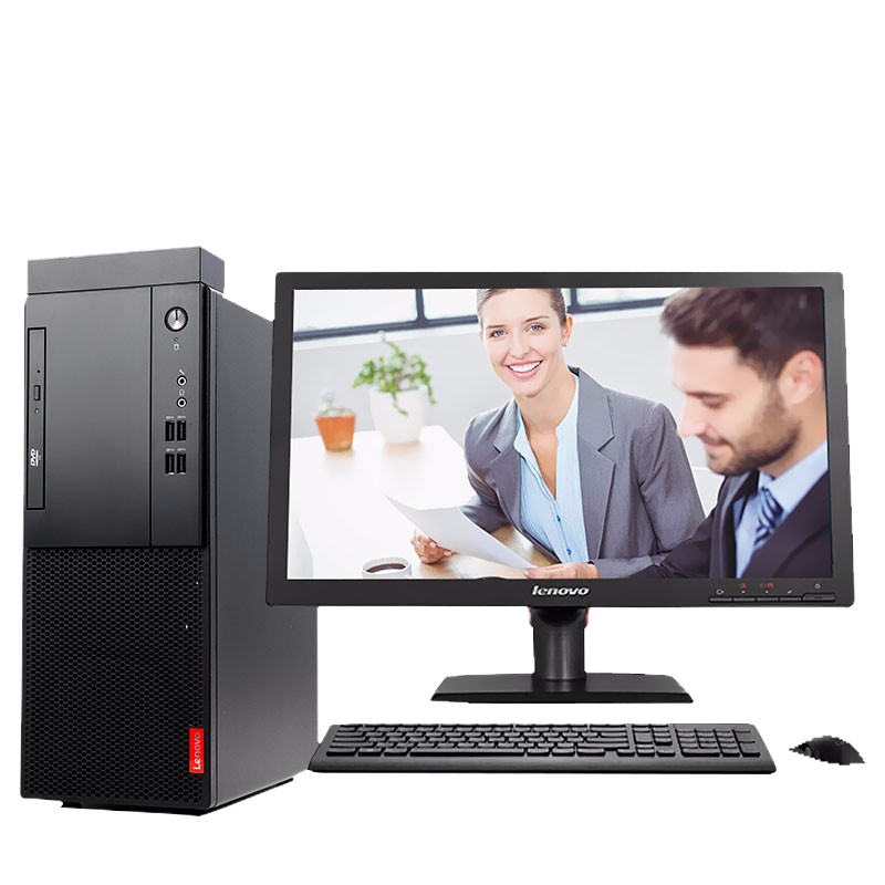 联想 启天M427 I5-8500 4G 1T 商用办公台式电脑税控电脑整机主机全套 19.5英寸屏幕
