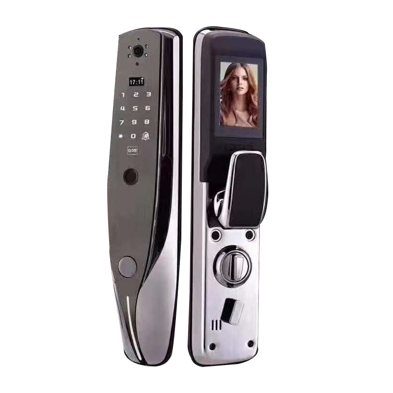 以方科技 战狼2号全自动可视高端智能指纹锁大屏显示可手机远程指纹锁家用门锁