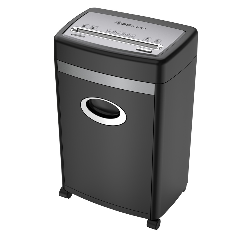科密(comet)P-8710碎纸机 5级保密办公商用碎纸机 单次10张 持续30分钟 20L 黑色