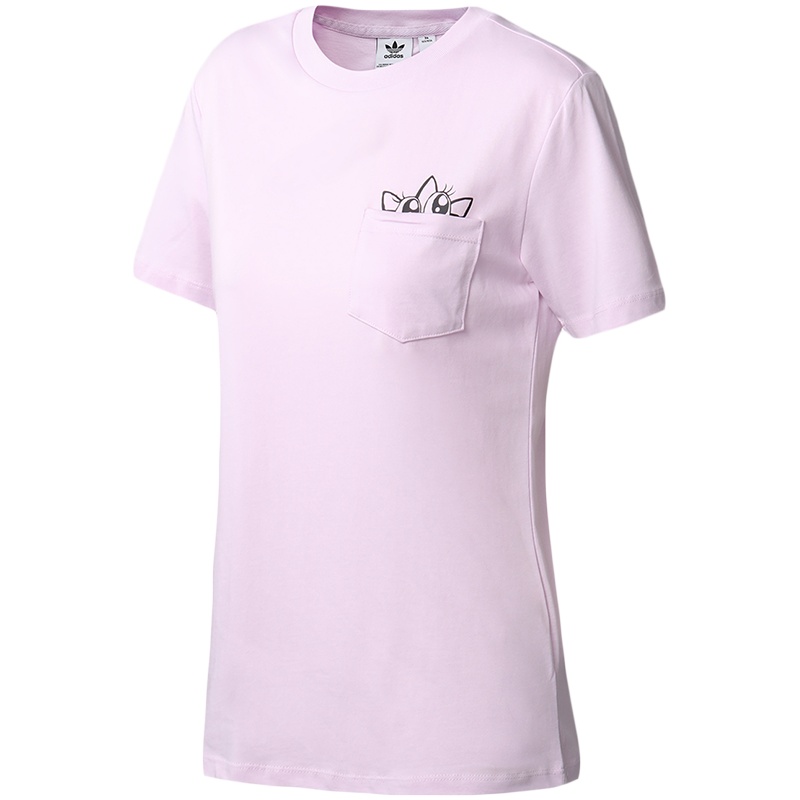 adidas阿迪达斯三叶草女装运动服休闲短袖T恤GK5164