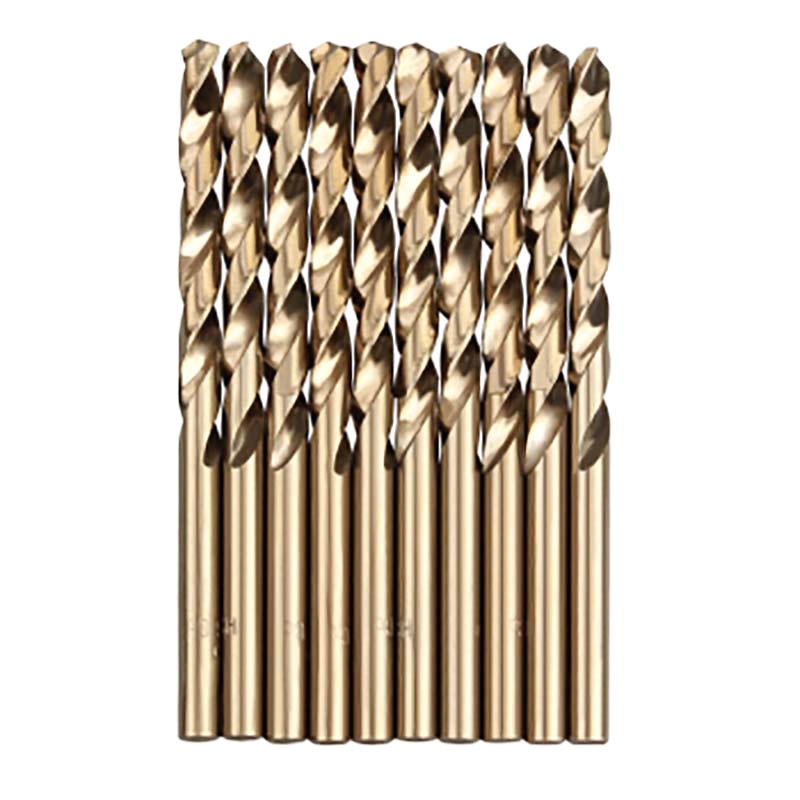 金穗慧采 G14205 含钴钻头手电钻冲击钻头金属不锈钢高速钢麻花钻电动工具配件5mm10支装