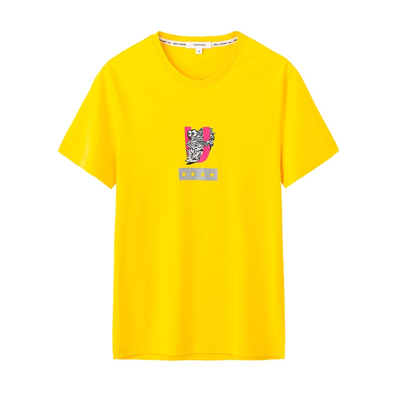 马克华菲男装2018夏季新款趣味涂鸦休闲男短袖T恤