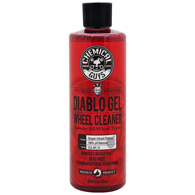 化学小子 暗黑轮毂清洁啫喱 汽车轮毂清洗剂刹车盘皮铁粉除锈剂473ml