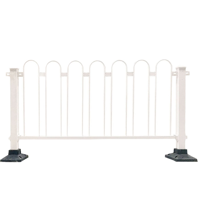 英耐特 道路护栏隔离栏交通公路马路市政加厚围栏工程锌钢京式防撞防护栏围栏 (长3.08米高1.0米)+单立柱