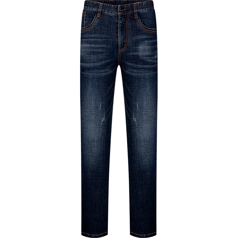 【三防洗水】柒牌牛仔长裤男春秋款韩版潮流透气修身直筒男装裤子