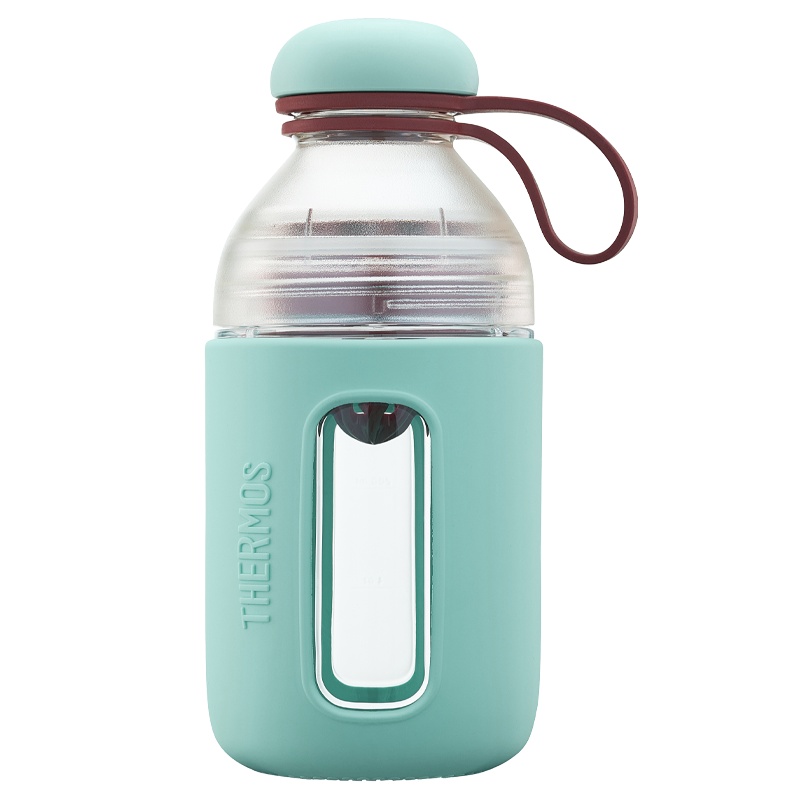 THERMOS膳魔师奶昔榨汁杯男女学生随手杯430ML户外便携塑料运动杯 塑料杯 TCSE-400 绿色 430ml