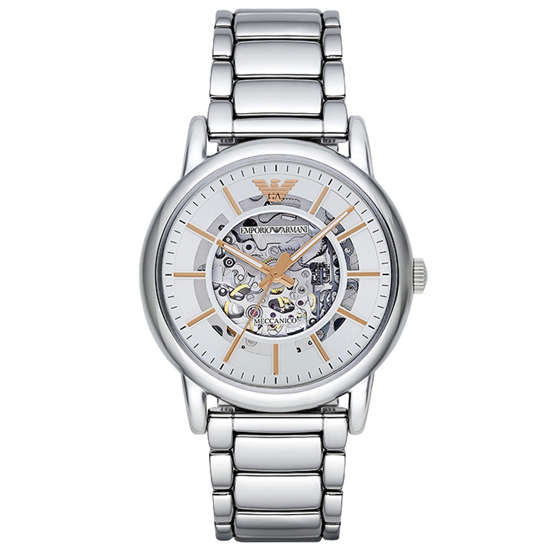 Armani阿玛尼机械表男AR1980 新款时尚镂空 男表