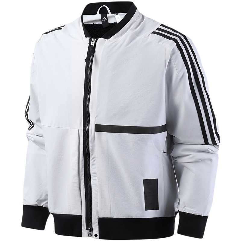 阿迪达斯男服外套夹克飞行领休闲运动服FJ0248