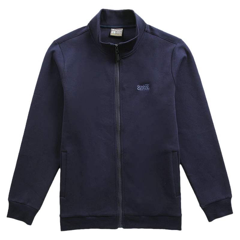 真彩精梳棉休闲运动开衫情侣款春秋外穿保暖上衣单件运动衣常规款