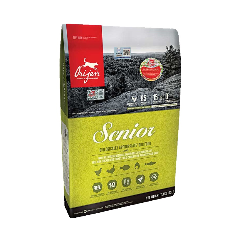 渴望ORIJEN高龄犬 粮11.4kg/袋 宠物主食 狗干粮