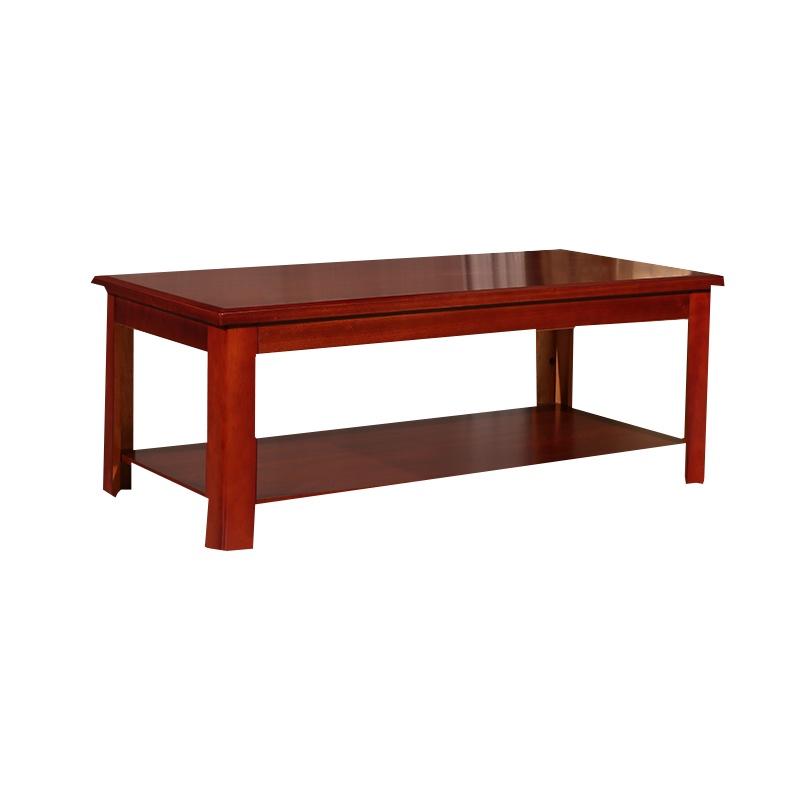 鑫金虎 创意办公家具中式商务油漆茶几实木贴皮茶几多功能客厅家具办公茶台边桌