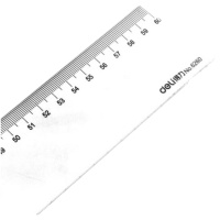 得力8200直尺 1米直尺 有机直尺 长尺工程测量塑料尺 (100cm)直尺 1把