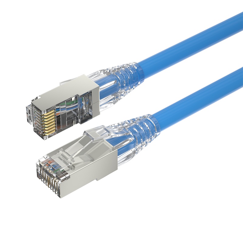 千天(QANTOP)CAT6网线工程家用宽带监控电脑跳线无氧铜芯双绞六类千兆高速成品网线数据机箱布线系统非屏蔽可定制蓝色