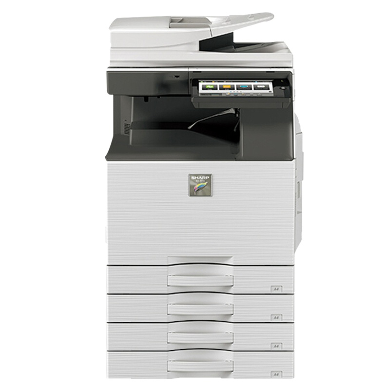 夏普(SHARP)MX-B5081D 复印机 黑白数码复合机 打印 彩色扫描 输稿器主机+三层纸盒共四层