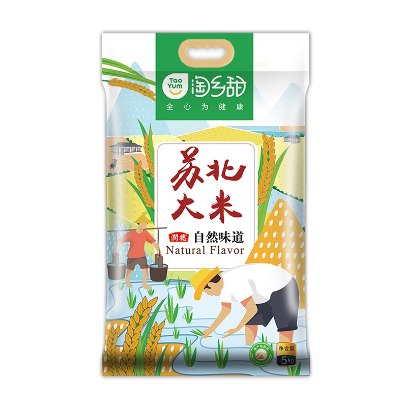 润穂 淘乡甜苏北大米5kg/袋 粳米 非东北米 非籼米