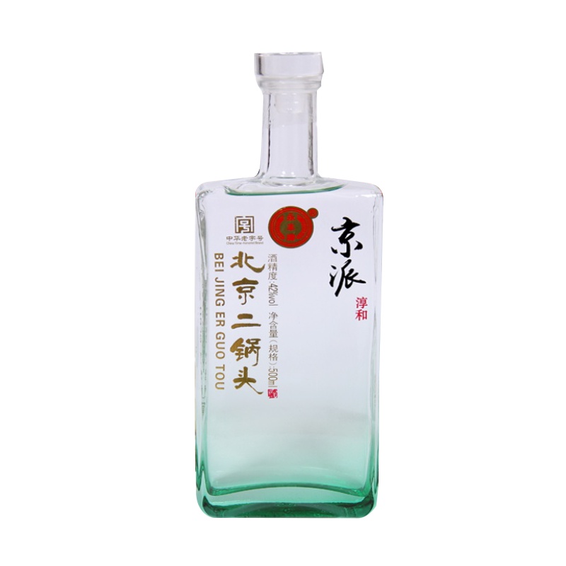 永丰牌北京二锅头小方瓶42度京派淳和系列多彩渐变瓶500ml单支装