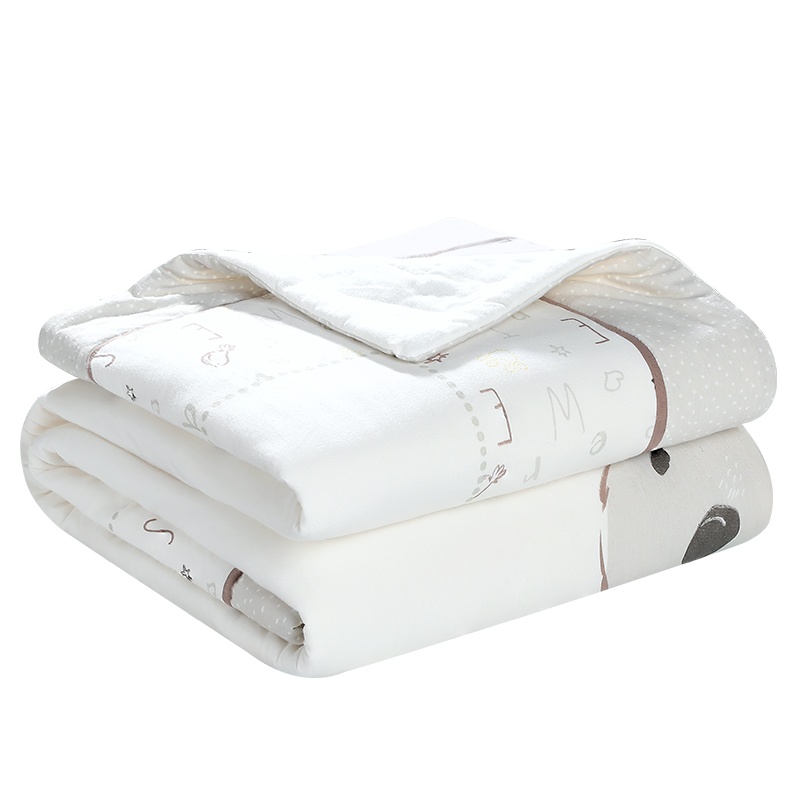 欧孕儿童婴儿被子四季通用薄款空调被纯棉宝宝幼儿园多功能棉被