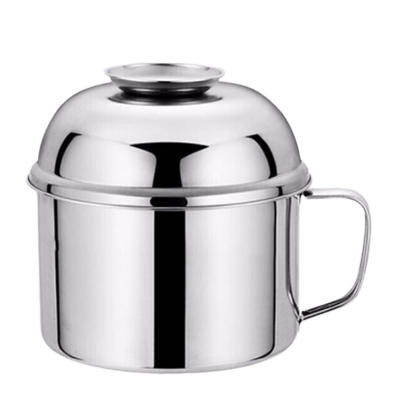 企购优品简约时尚不锈钢加厚食堂用快餐杯学生餐盒饭缸家居家用生活