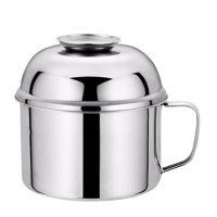 企购优品简约时尚不锈钢加厚食堂用快餐杯学生餐盒饭缸家居家用生活