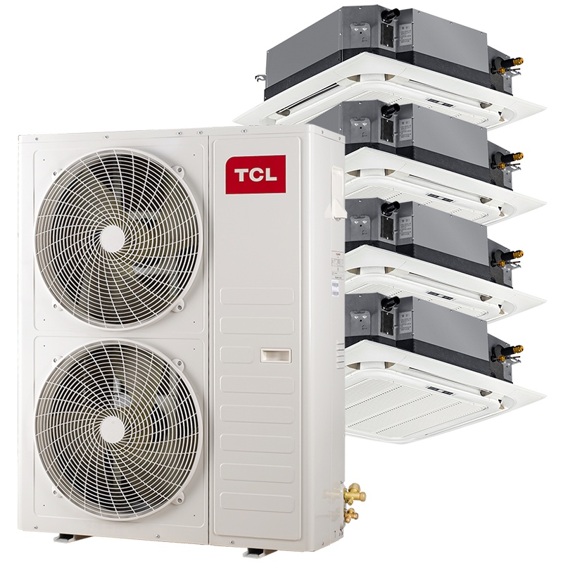 TCL中央空调 11匹一拖四多联机天花机 全直流变频一级能效三菱压缩机 嵌入式冷暖吸顶机 TMV-Vd280W/N1S