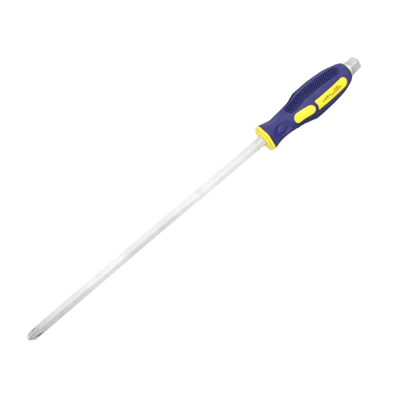 长城精工 Cr-V六角穿心螺丝刀 十字螺丝批 起子改锥工具 6*100mm 271646 2把