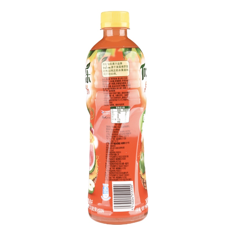 纯果乐果缤纷热带美味500ml瓶装