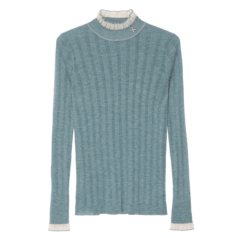 恒源祥女士羊毛衫2020新款羊毛衫秋冬半高领毛衣洋气女内搭打底针织衫