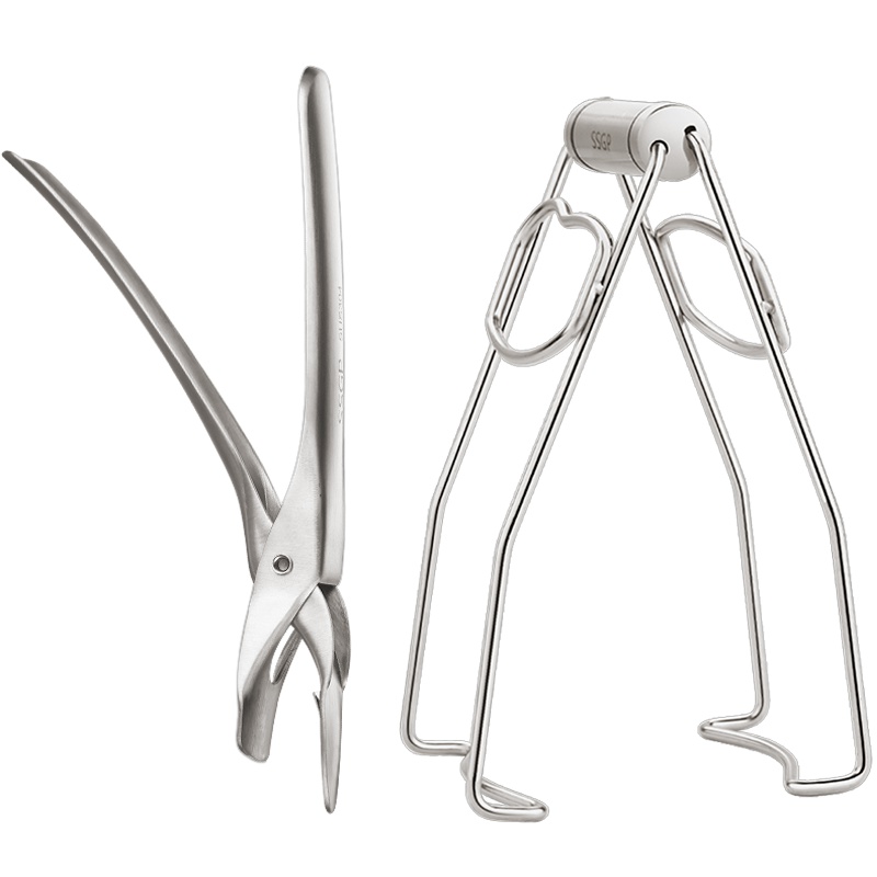 SSGP叁肆钢 防烫夹 方型碗碟夹蒸菜夹子取盘器304不锈钢夹碗器碗夹子防滑防烫家用厨房用品用具家用 碗夹盘夹:2件套