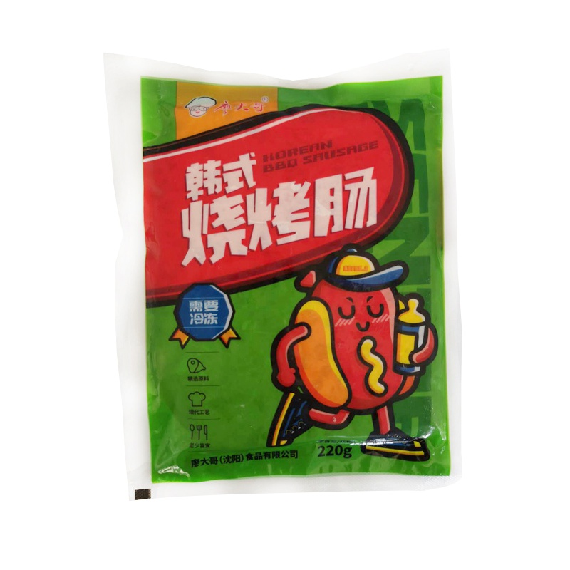 廖大哥厂家直销台式风干肠220g火锅烧烤食材香肠韩式烧烤肠