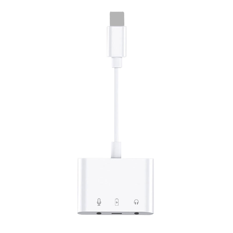 标图直播一号苹果转换器13手机连麦充电通话听歌三合一数据线12耳机转接头11兼容iphone外置声卡max抖音主播专用