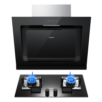 德意(DE&E)750mm小尺寸400Pa油烟机 4.3Kw燃气灶套餐小户型家用9851+760A(液化气/天然气)