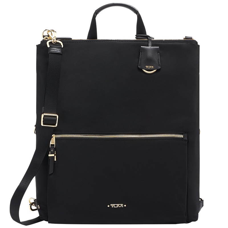 TUMI途明 VOYAGEUR系列女士多用双肩包时尚斜挎包0196446D-黑色