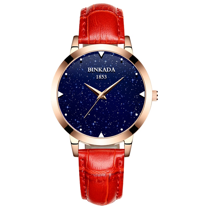 宾卡达BINKADA潮流简约璀璨星空石英表女表2986
