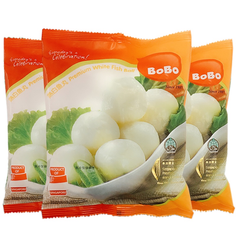 新加坡进口波波鱼丸 火锅食材烧烤煮汤麻辣烫关东煮 200g/包