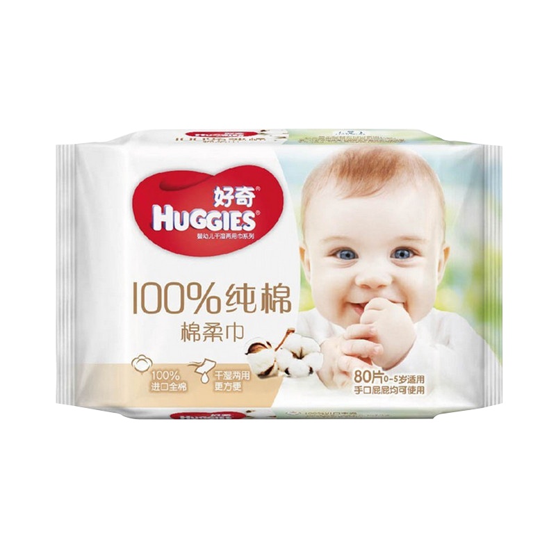 好奇棉柔巾80抽6包装