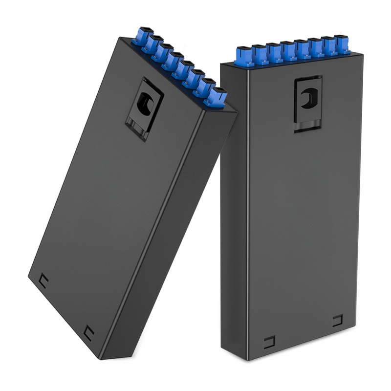 千天(QANTOP)桌面式光纤终端盒尾纤光缆熔接盒 电信级桌面壁挂式 8口SC单模满配含熔接尾纤法兰 QT-8SC02