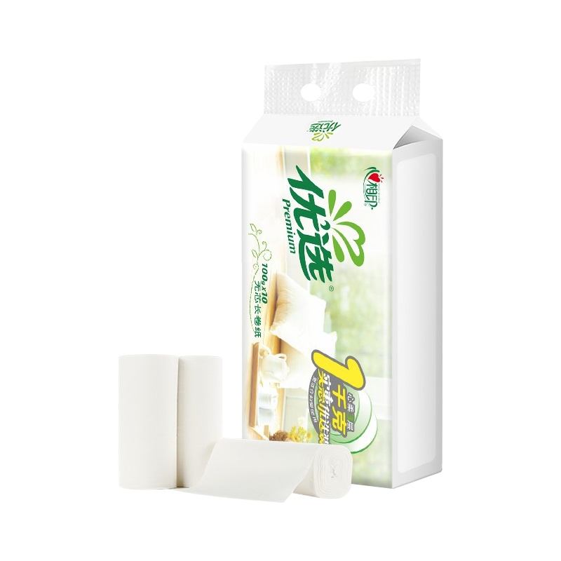 心相印优选系列无芯长卷纸LR110特柔3层妇婴纸厕纸卫生纸1000g