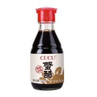 CUCU 蟹醋山西特产陈醋饺子醋食醋家用凉拌醋大闸蟹醋160ml*3瓶