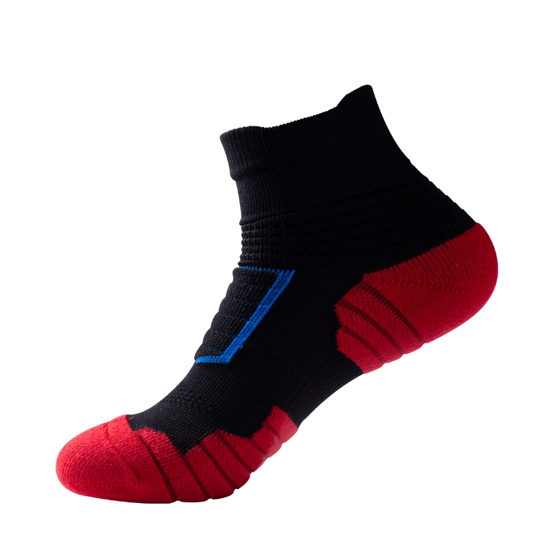 蓓乐妃运动袜子男厚中筒吸汗专业跑步袜防滑耐磨加厚底精英袜篮球袜羽毛球