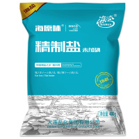 海湾无碘食用盐甲状腺不含抗凝结剂的食盐家用天然精制海盐400g