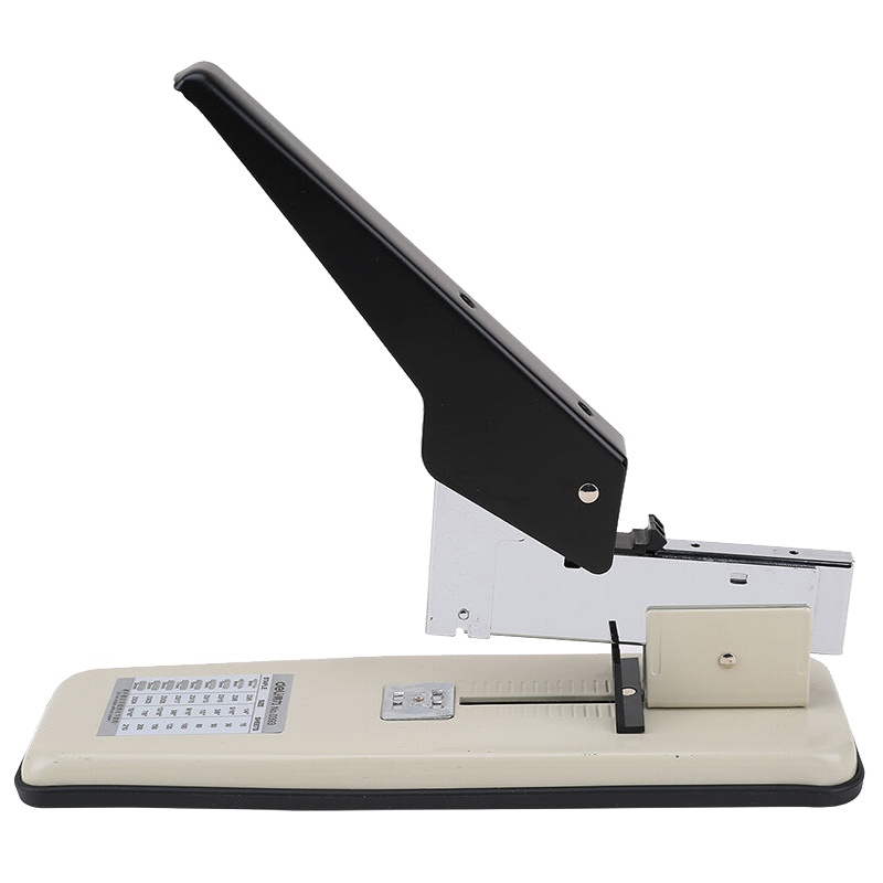 得力(deli)0393重型订书机 大号加厚省力订书器 可订210页70G纸张装订机 学生办公装订用办公用品黑色