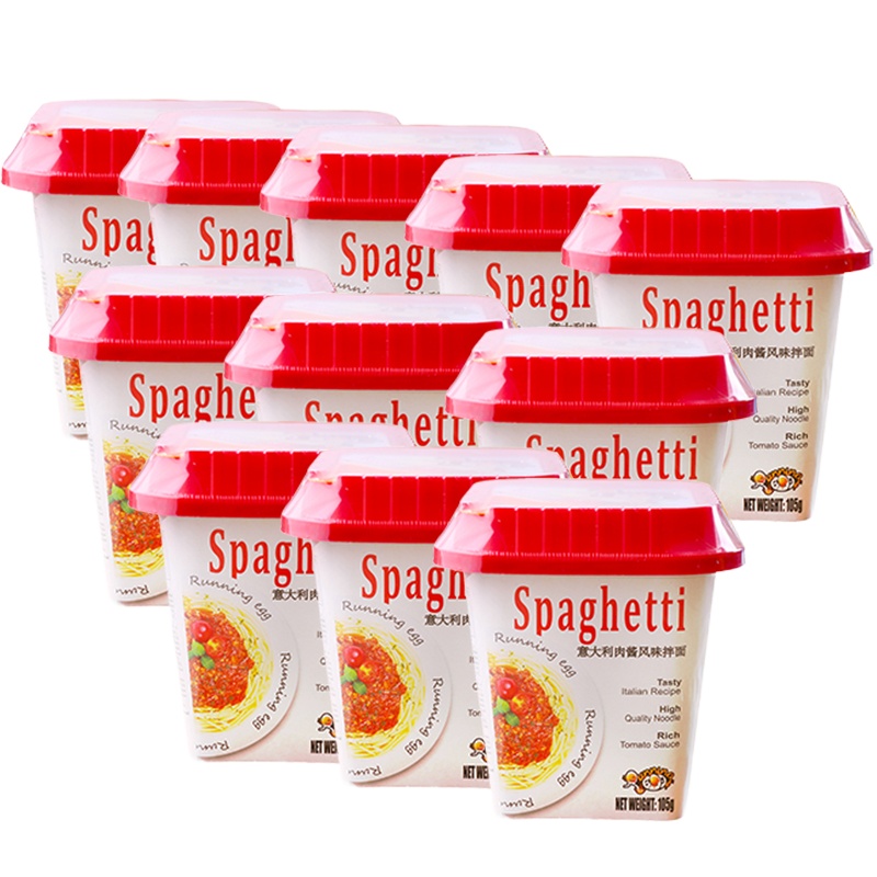 奔跑吧 意大利肉酱风味蛋蛋面 105g*12桶