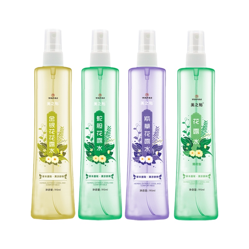 美之贻紫草蛇胆金银花薄荷花露水195ml