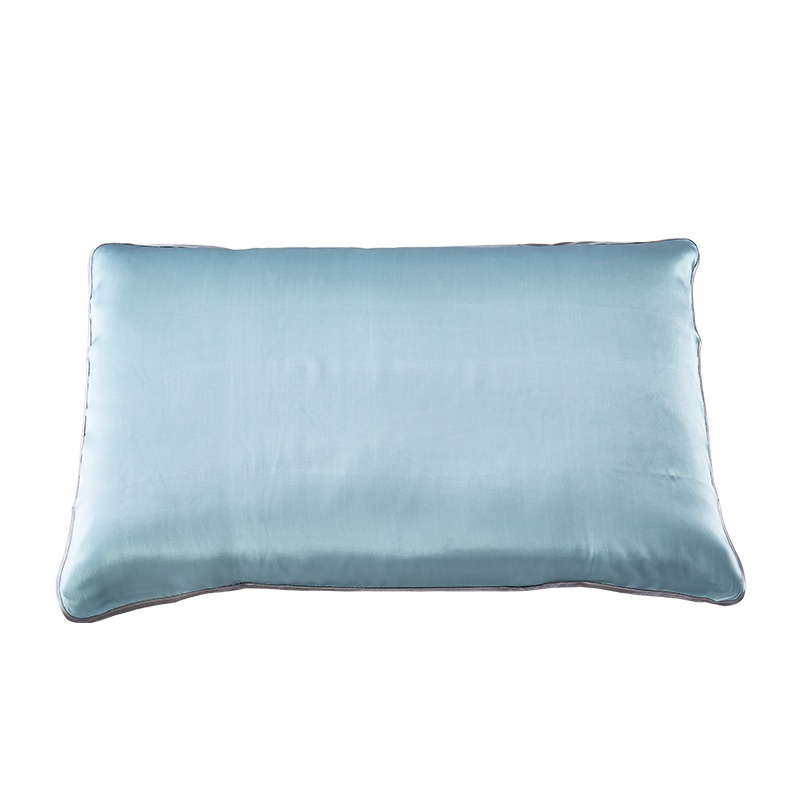 太湖雪 单人真丝枕巾 100%桑蚕丝绸 单面枕巾 睡眠蚕丝枕巾花朵/草/叶子图案 48*74 单个装