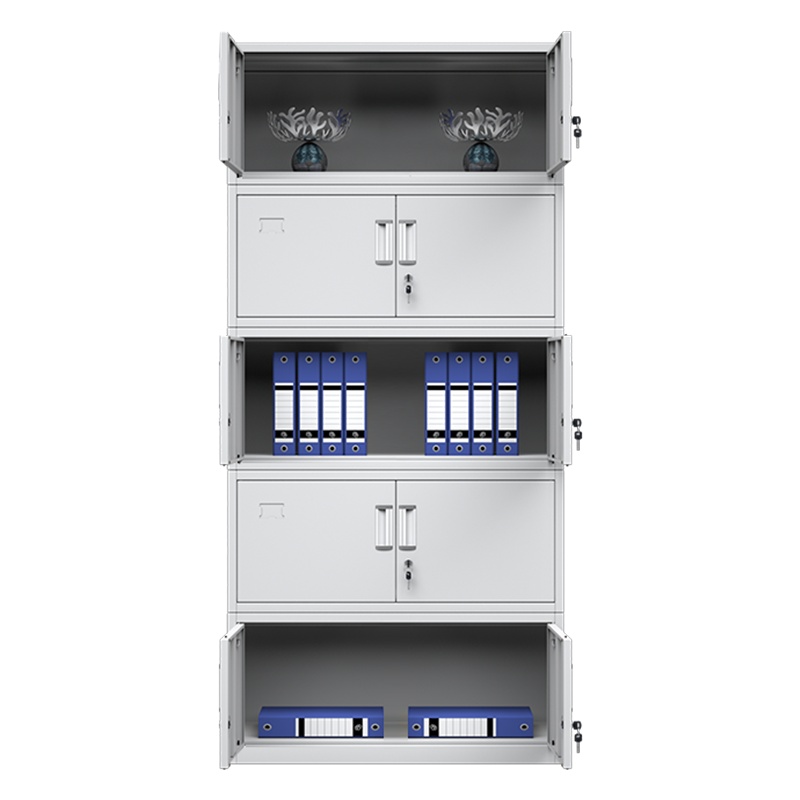 永格分体五节文件柜铁皮柜单节档案柜通体五节凭证柜子带锁资料柜顶柜