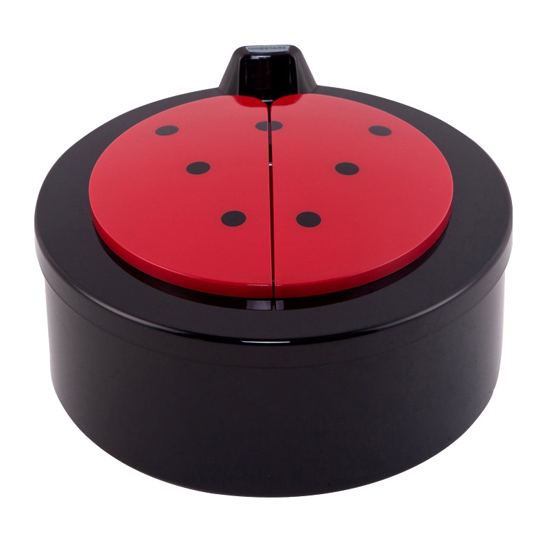 NST/纳仕达 2L智能感应桌面迷你小垃圾桶收纳桶烟灰缸 七星瓢虫