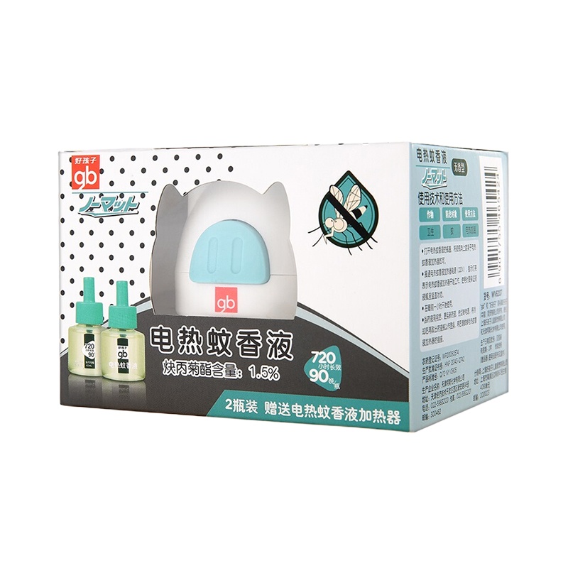 好孩子瞌睡猪电热蚊香液(30ml*2瓶装+加热器)*6组